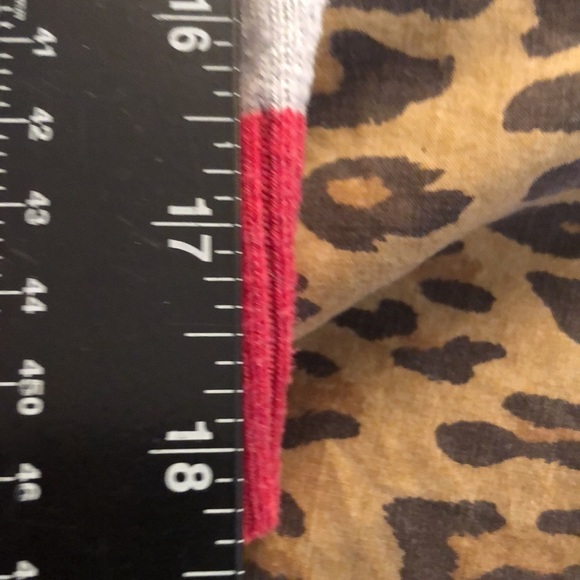 Abercrombie & Finch size small pink / gray striped cardigan - Picture 6 of 7